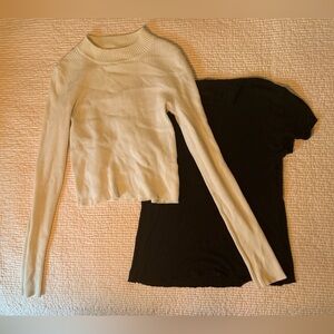 Mock Neck Ribbed Tops Bundle